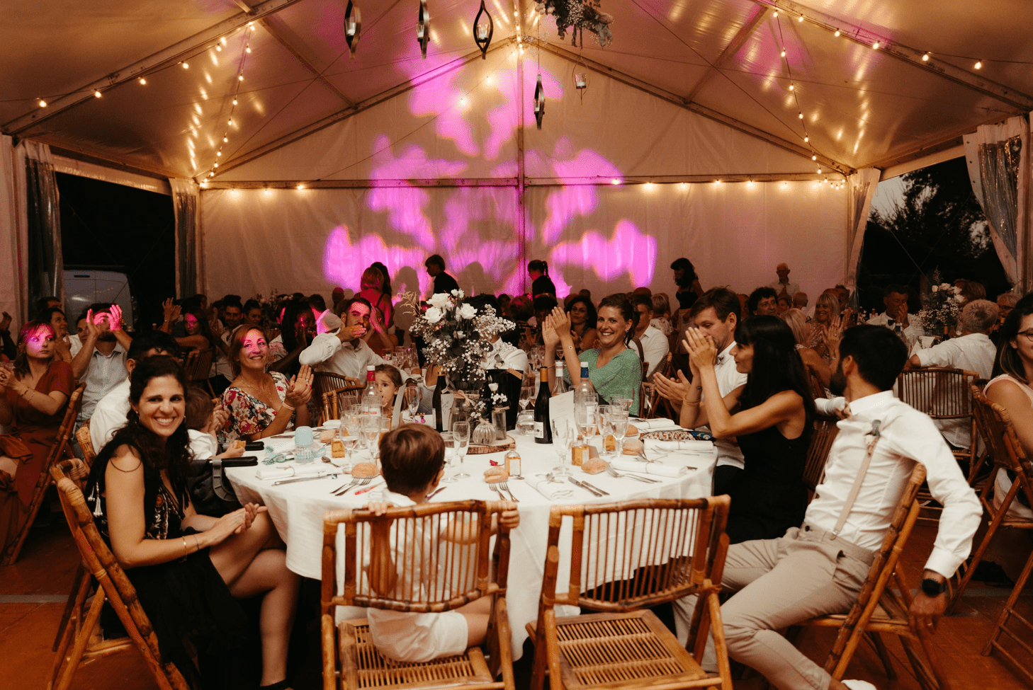 Mariage sous chapiteau